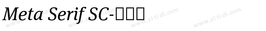 Meta Serif SC字体转换